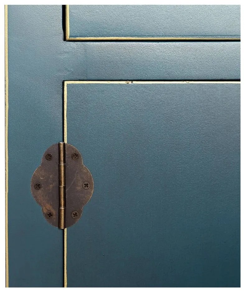 Comodă albastră joasă 130x50,5 cm Oriente – Ixia