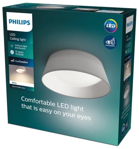 Plafonieră LED DAWN LED/14W/230V gri Philips