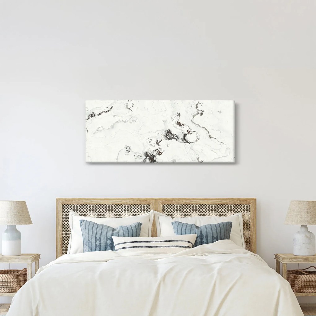 Tablou - Marmură albă (120x50 cm)