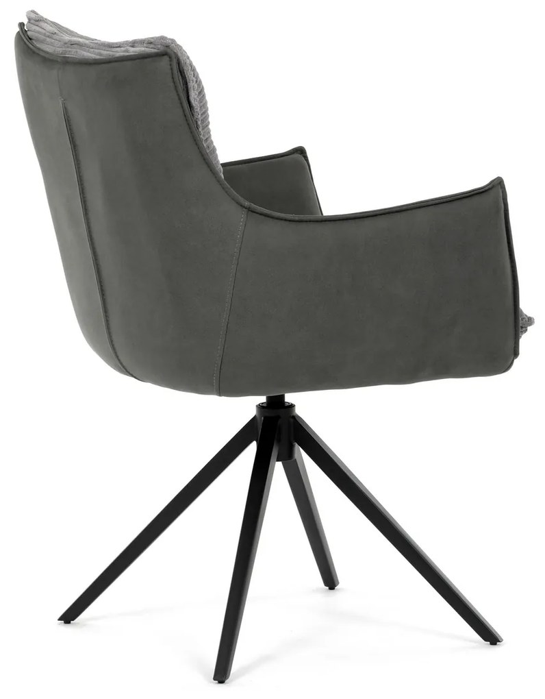 Set de scaune de sufragerie cu mecanism deîntoarcere DCH-D1345 GREY2, 2 buc.