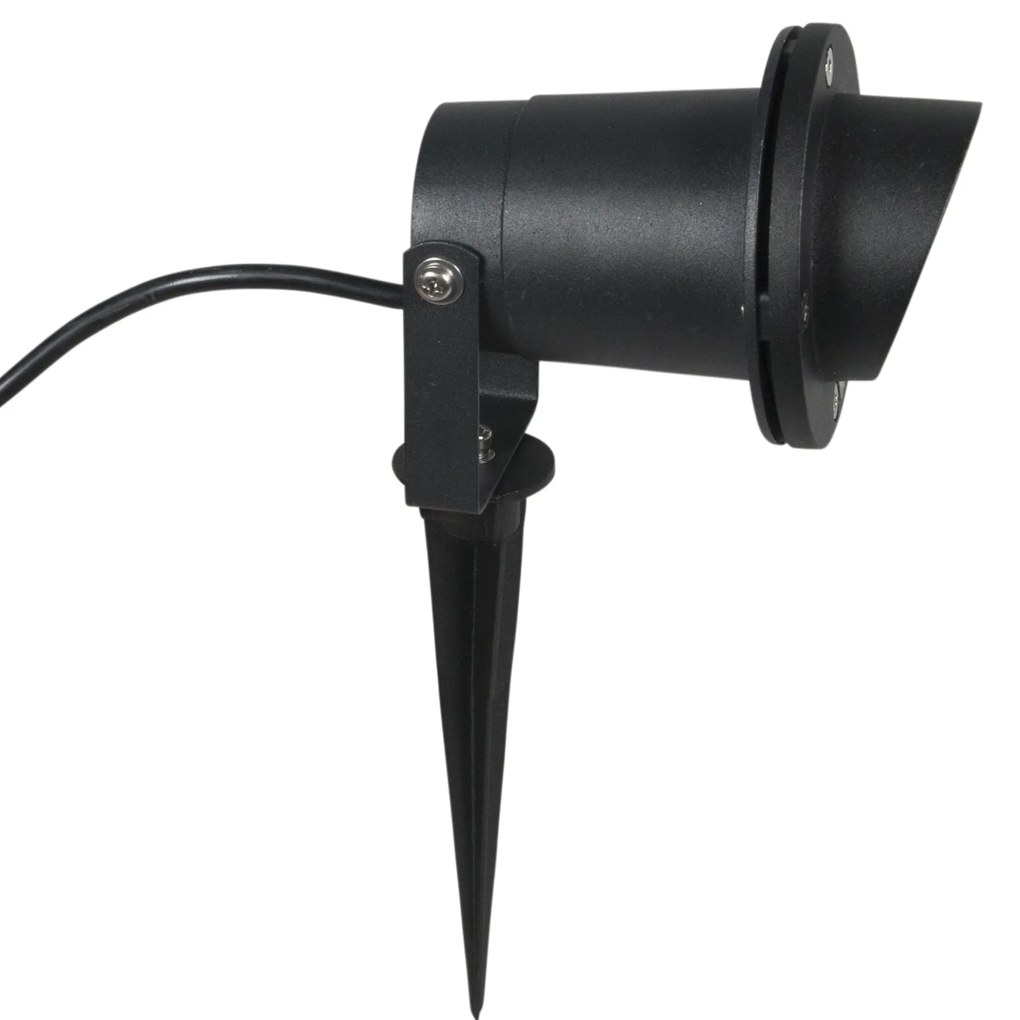 Spotlight cu pichet pentru gradina negru inclusiv cablu si priza IP65 - Done
