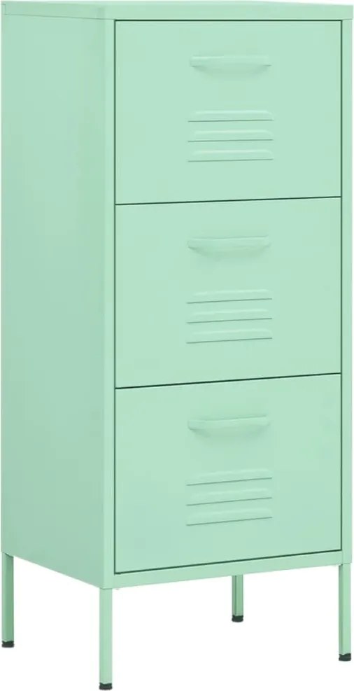 vidaXL Dulap de depozitare, mentă, 42,5x35x101,5 cm, oțel