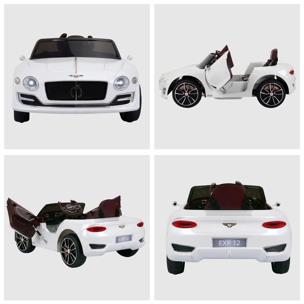 HOMCOM Mașinuță Electrică pentru Copii Model Bentley, Cu Lumini și Sunete, 108x60x43cm | Aosom Romania