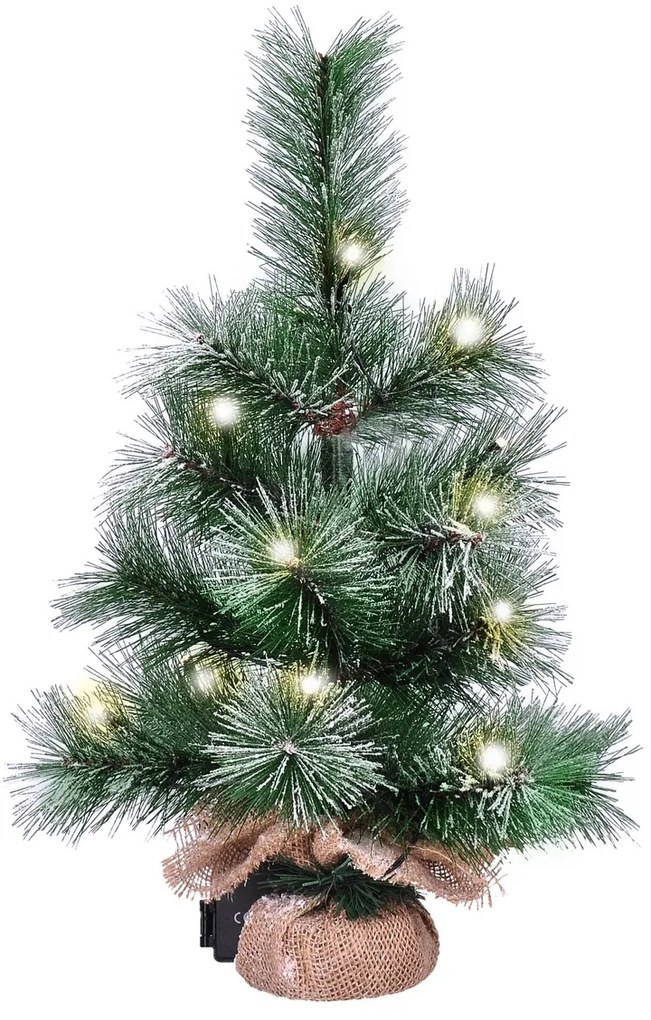 Pom de Crăciun Solight 1v238 LED 15 LED, albcald, 45 cm