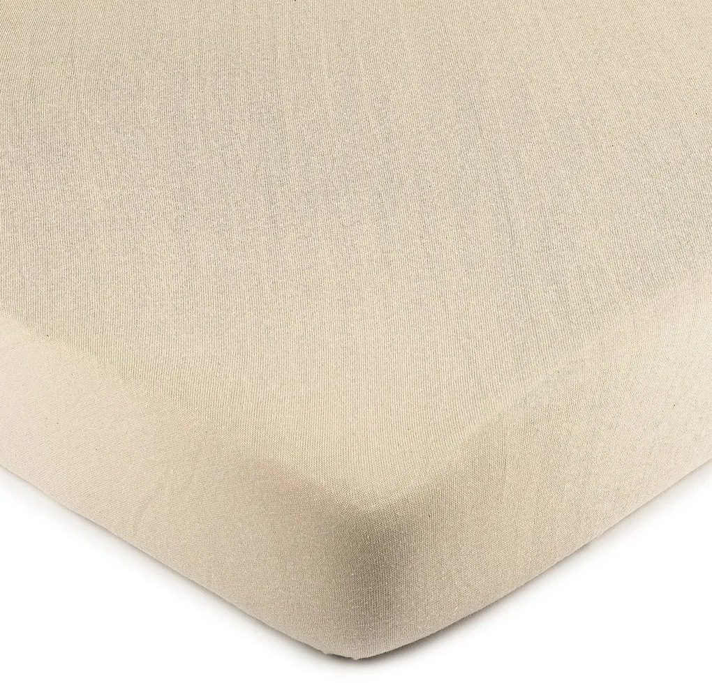 Cearşaf de pat 4Home jersey, bej, 160 x 200 cm