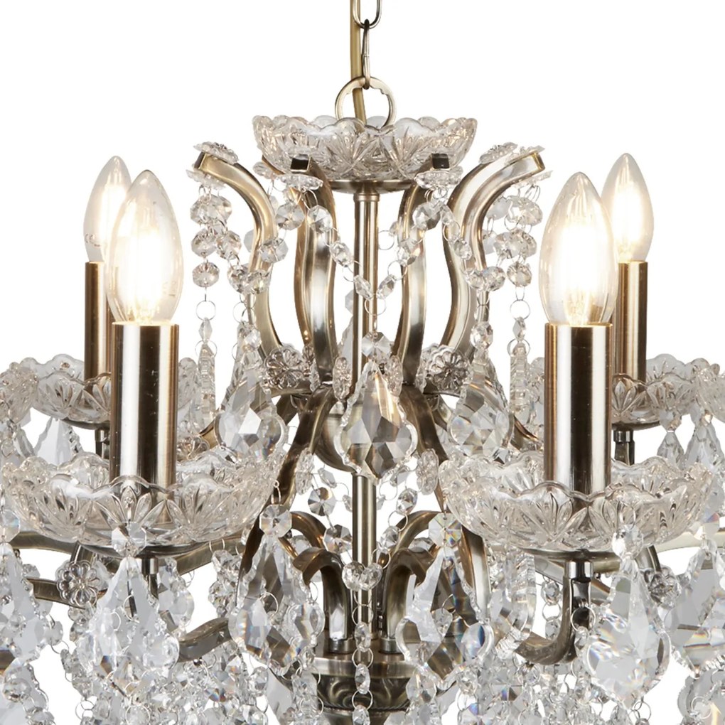 Candelabru stil clasic cu 8 brate Paris alama antic 8738-8AB SRT