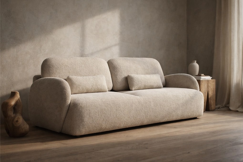 Canapea extensibilă pentru dormit Dinel - șenilă bej deschis Vibe 06