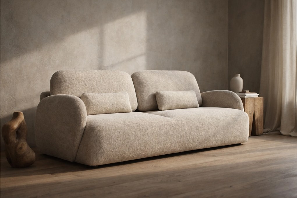 Canapea extensibilă pentru dormit Elora - szenil bej deschis Vibe 06