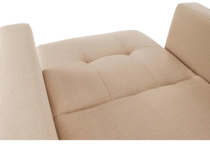 Fotoliu extensibil Culoare Bej / Nuc , ARKADIA