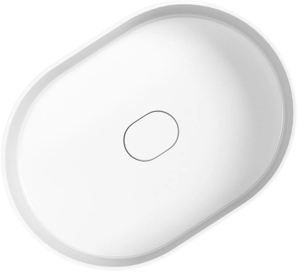 Lavoar de sine statator alb lucios, oval, Rea Dolce