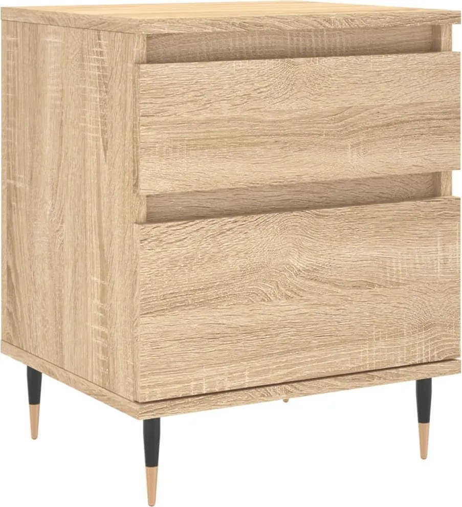 vidaXL Noptieră, stejar sonoma, 40x35x50 cm, lemn compozit