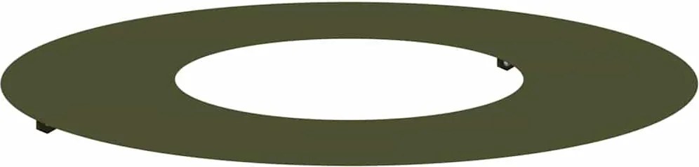vidaXL potrivit pentru inel de copac plat Olivengrønn Ø30 / 60 cm Oțel