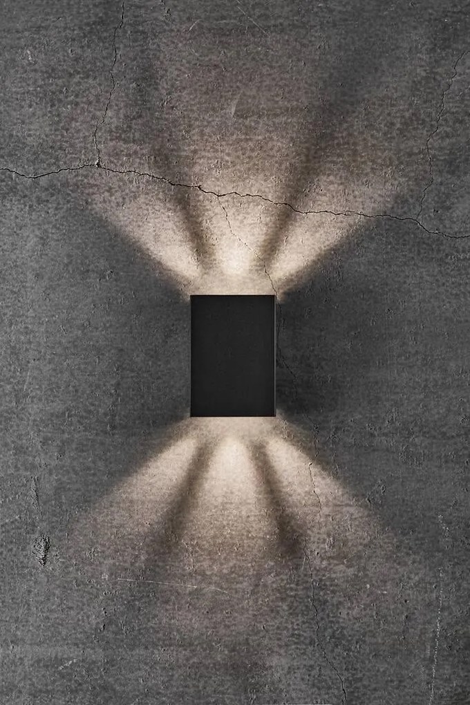 Aplica LED exterior cu iluminat up/down IP54 Fold 10 negru 2019041003 NL
