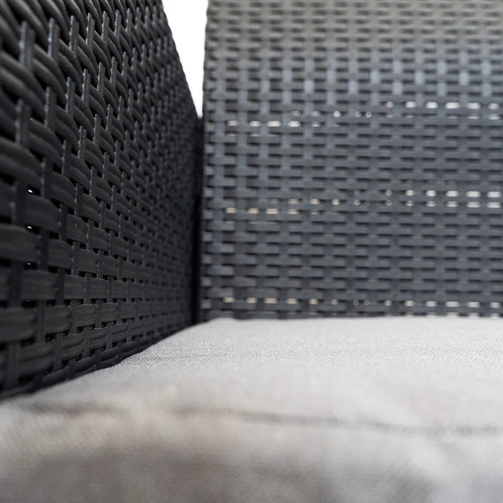 Scaun de grădină din plastic Nero, grafit