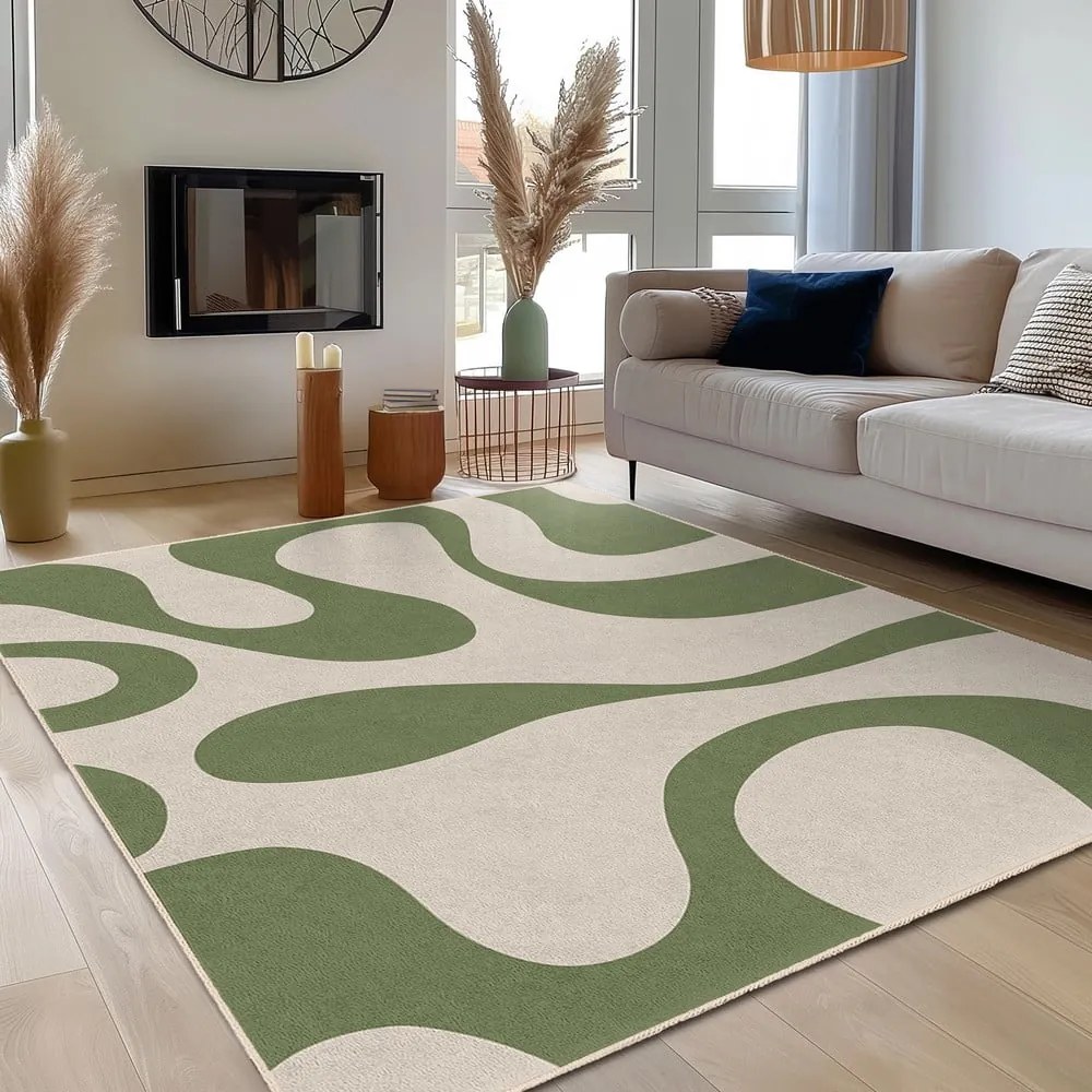 Covor tip traversă verde lavabil 60x230 cm Matcha Latte – Mila Home