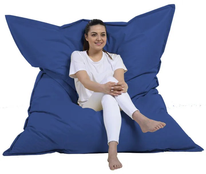 Fotoliu puf pentru grădină Giant Cushion 140x180 - Blue