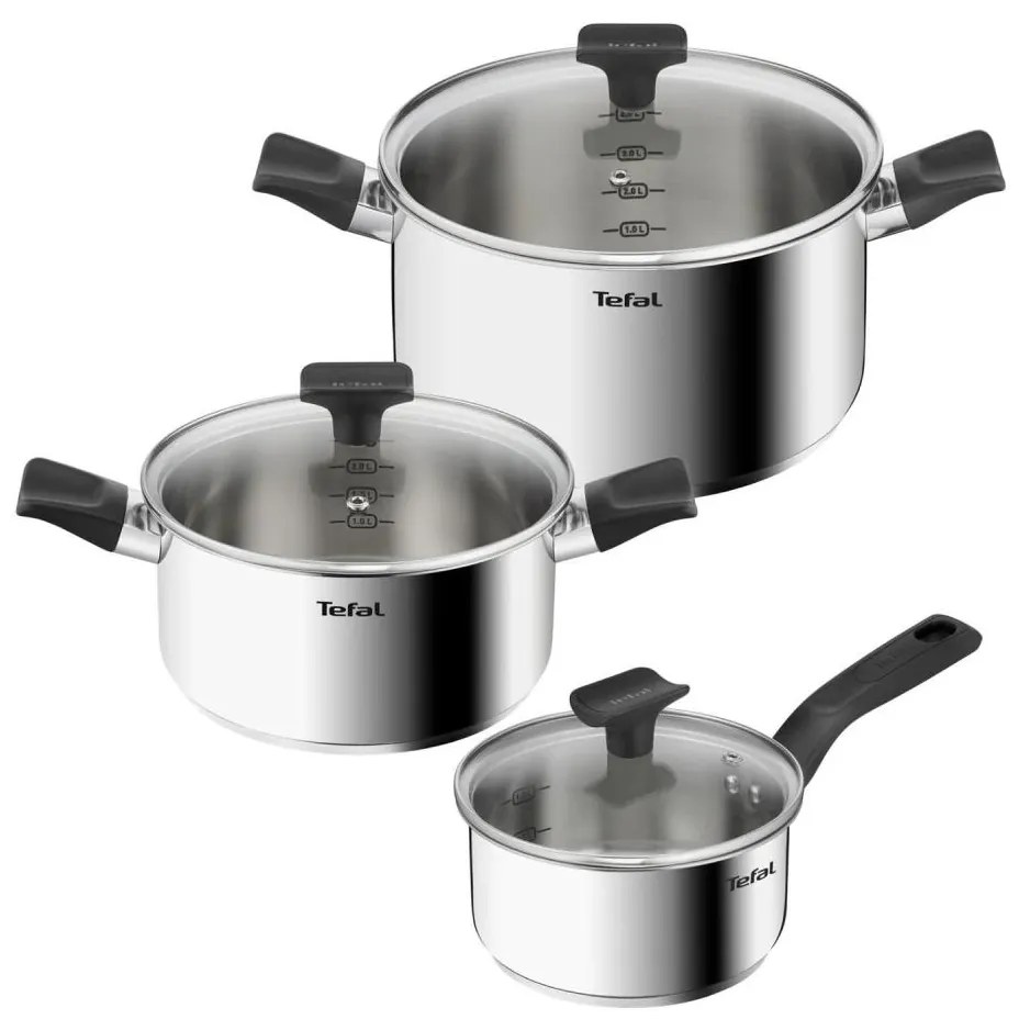 Tefal - Set 3 oale DELICIOUS din inox
