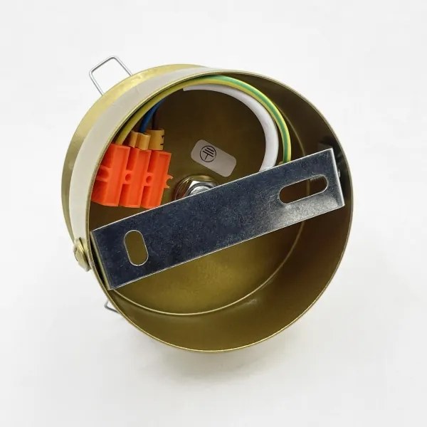 Plafonieră ELIAS 1xE14/5W/230V Ø 13 cm auriu/alb