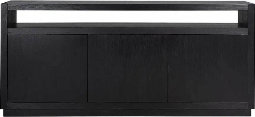 Bufet inferior negru din lemn 190 cm Oakura Richmond Interiors