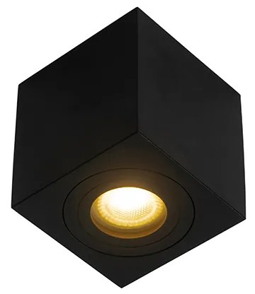 Spotlight modern pătrat pentru baie negru - Capa