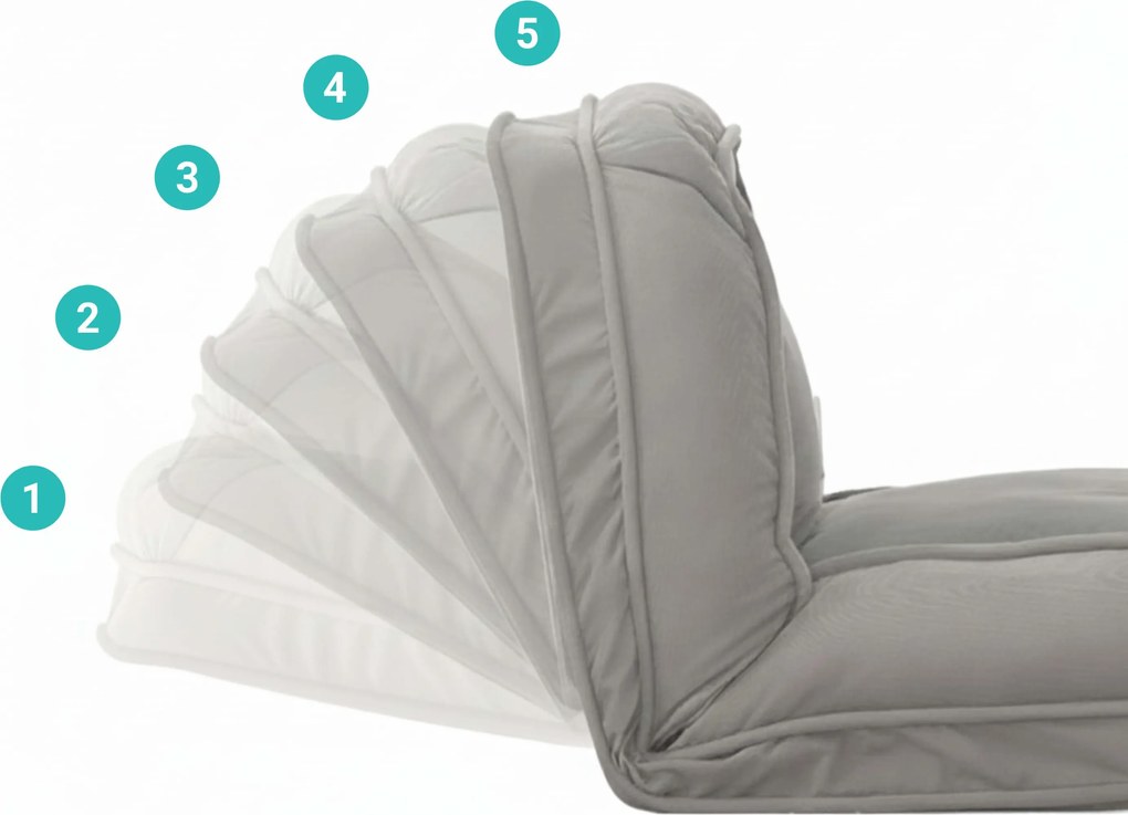 Fotoliu relaxant reglabil LAZY SOFA, verde