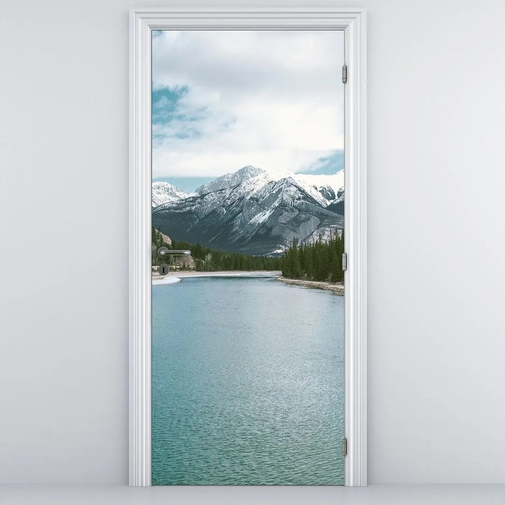 Fototapet pentru ușă - Peisaj montan (95x205cm)