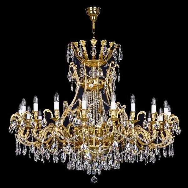 Candelabru XL Cristal Bohemia Exclusive 21 brate LYRA 1420x1100 CE