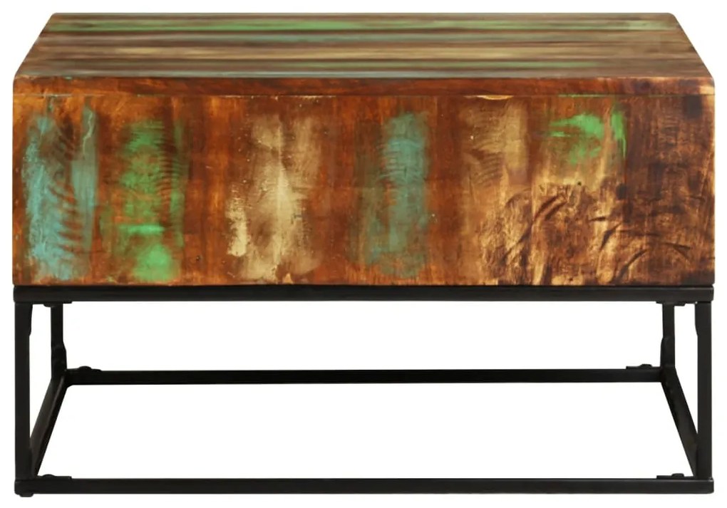 320819 vidaXL Măsuță de cafea, 68x68x41 cm, lemn masiv reciclat