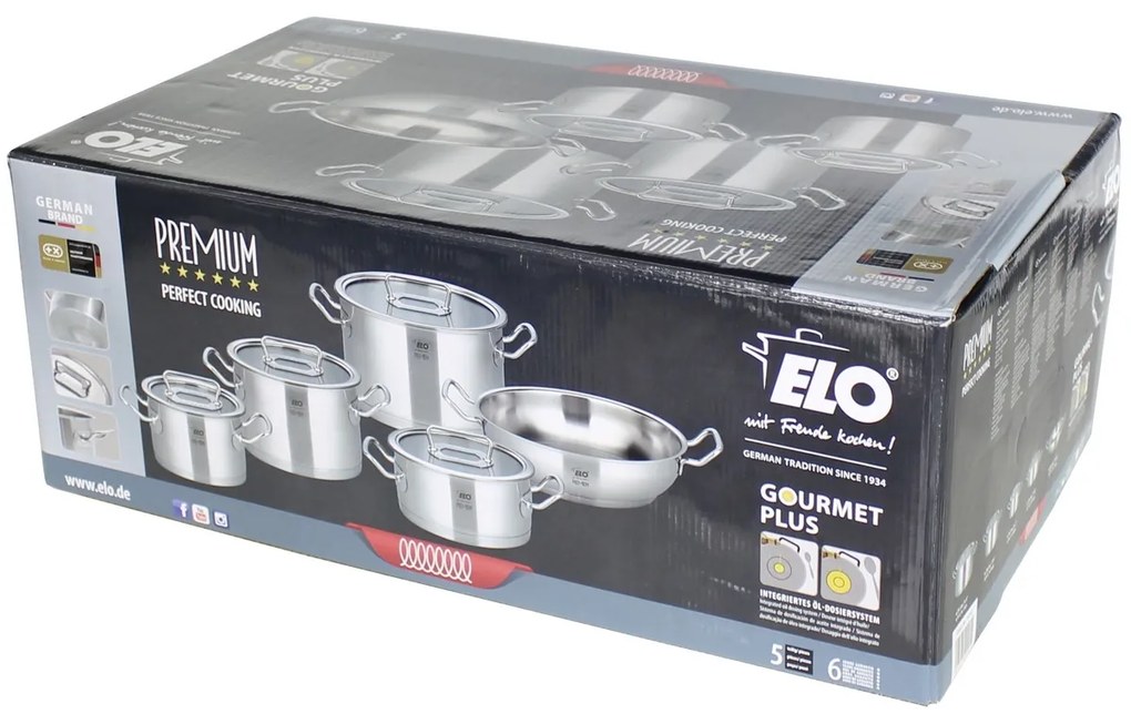 Elo 40995 Set premium de 5 oale din oțelinoxidabil Gourmet Plus