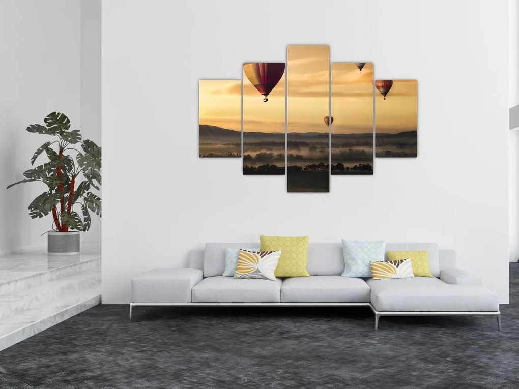 Tablou cu baloane zburând (150x105 cm)