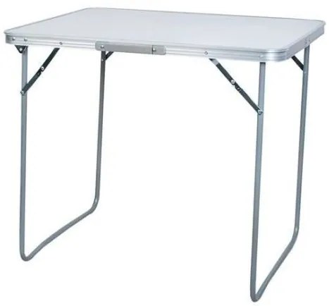 Masa pliabila gradina, camping, pescuit, tip valiza, alb, 80x60x70 cm