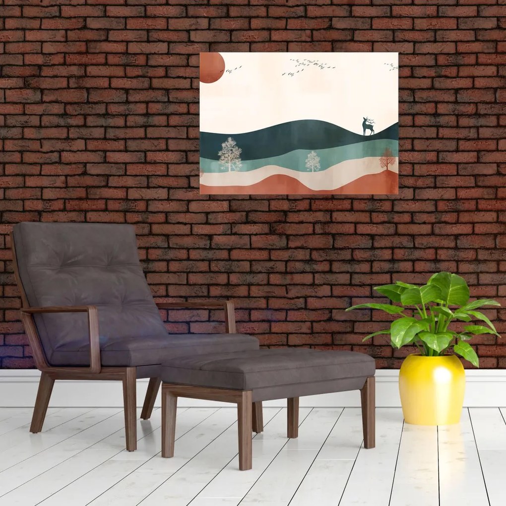 Tablou - Peisaj ilustrat (70x50 cm)