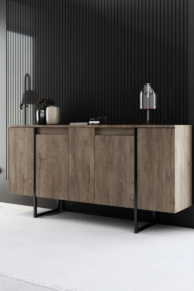 Mobilier living Luna (Nuc + Negru). 1073575