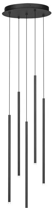 Lustra LED suspendata design minimalist STILVI 15W negru