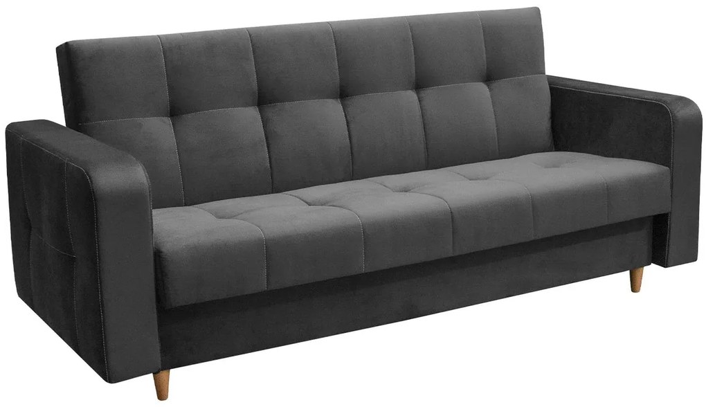 Canapea extensibilă Solvetana (Gri închis) (cu sp. depozitare). Promo -17%. 1105627