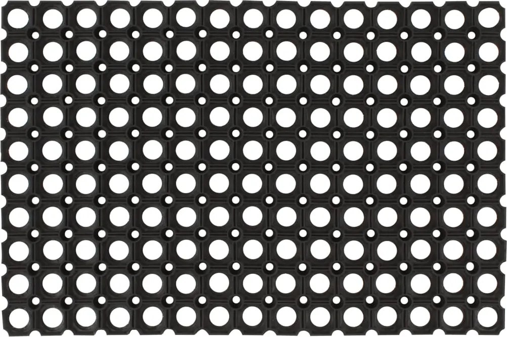 vidaXL Covoraș de ușă dreptunghiular, 40x60 cm, cauciuc