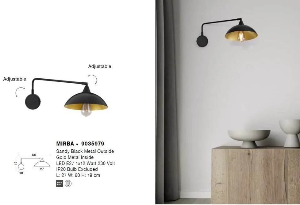 Aplica de perete design modern MIRBA