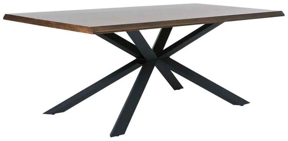 Masă de dining cu blat cu aspect de lemn de stejar 100x200 cm Arno – Unique Furniture