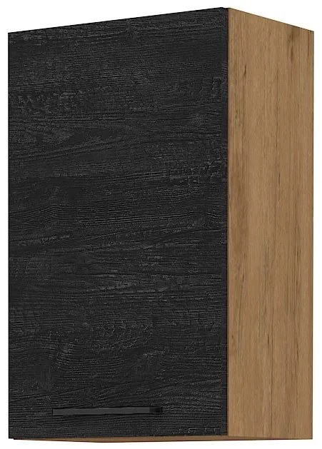 Dulap superior de bucătărie Virion 45 G 72 1F (Stejar lancelot + lemn închis). 1046307