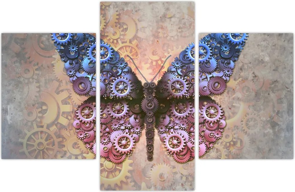 Tablou - Fluture steampunk (90x60 cm)