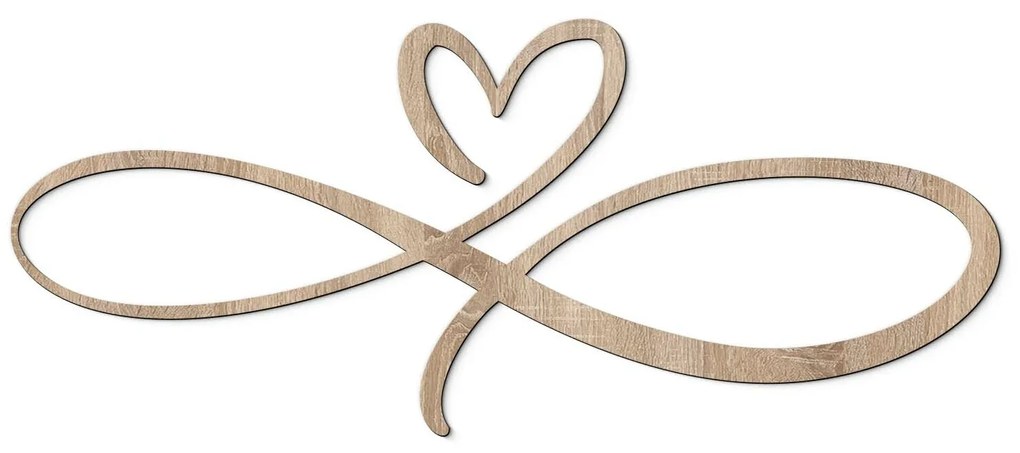 DUBLEZ | Decorațiune din lemn pentru dormitor - Iubire infinită