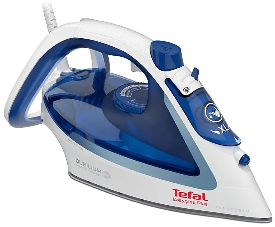 Fieri de călcat cu aburi Tefal STEAM IRONS EASYGLISS 2500W/230V alb/albastru