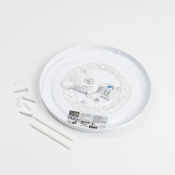Plafonieră LED 12W, 230V, diam. 32 cm, gri/argintiu