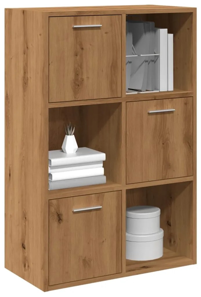 vidaXL Bibliotecă, stejar artizanal, 60,5x30x90 cm, lemn prelucrat
