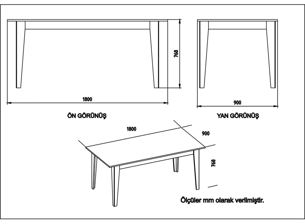 Masă sufragerie Poppy 5 (pentru 8 persoane) (Alb) . 1102474