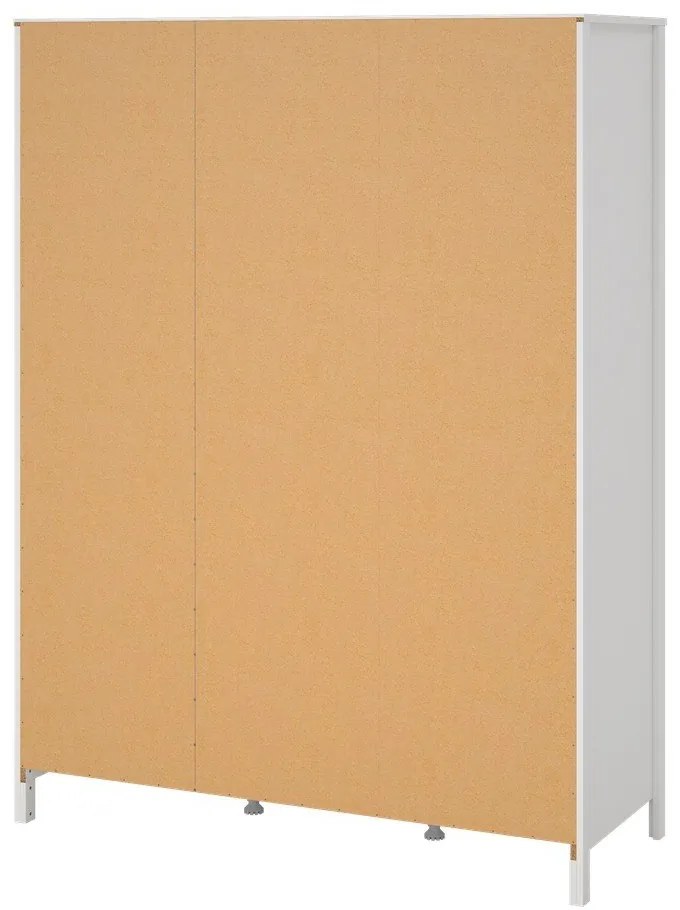 Șifonier alb cu oglindă 150x199x58 cm Madrid – Tvilum