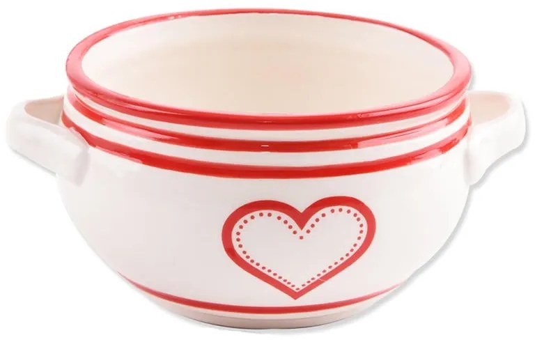 Bol din ceramică KRAJAC 700 ml Inimă