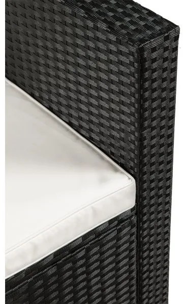 Juskys Set ratan de gradina Punta Cana L - perne negre/crem
