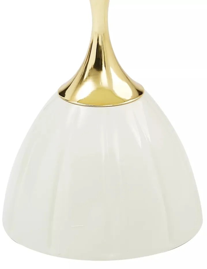 Masuta de cafea Piana alb/auriu ø38/h50 cm
