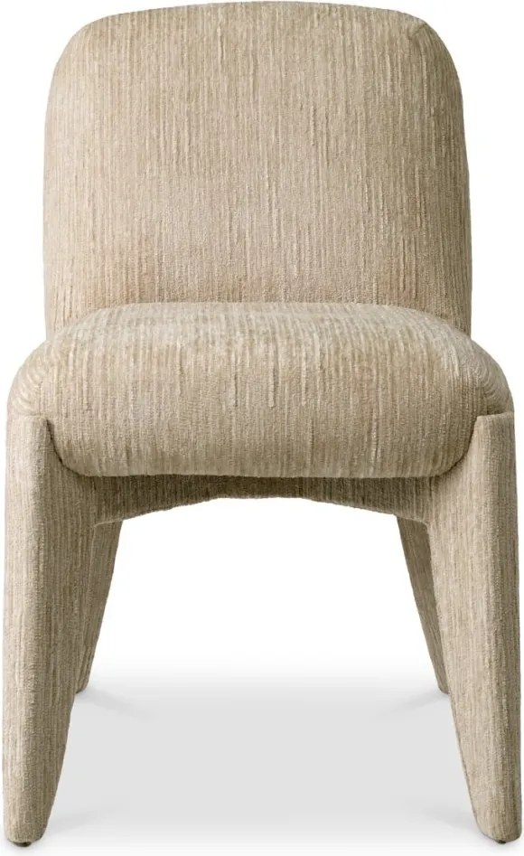 Scaun dining tapitat LUX Marius, Terren natural